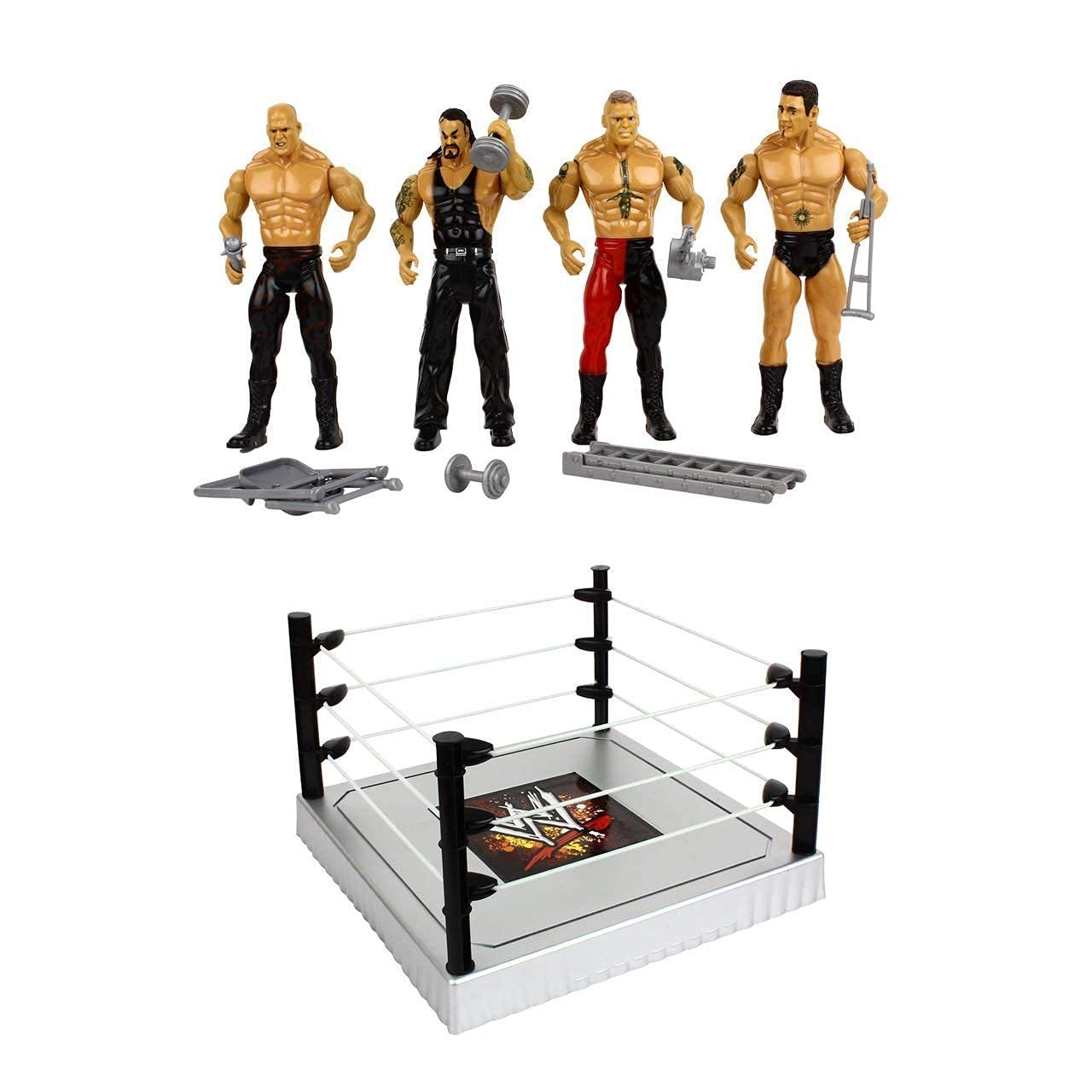Buy DealFry WWE Wrestlemania Heroes Set of 4 Action Figures